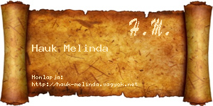 Hauk Melinda névjegykártya