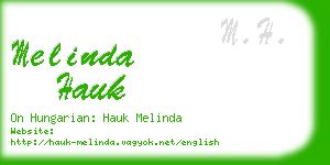melinda hauk business card